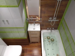 <p>Дизайн маленькой ванной совмещенной с туалетом</p>