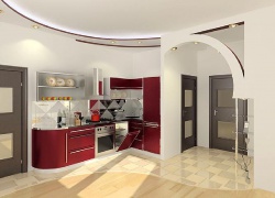 Ремонт и отделка: Дизайн совмещенной кухни с гостиной.