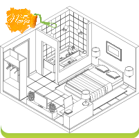 Дизайн спальной комнаты  - дизайн спален гостиных и кухонь 